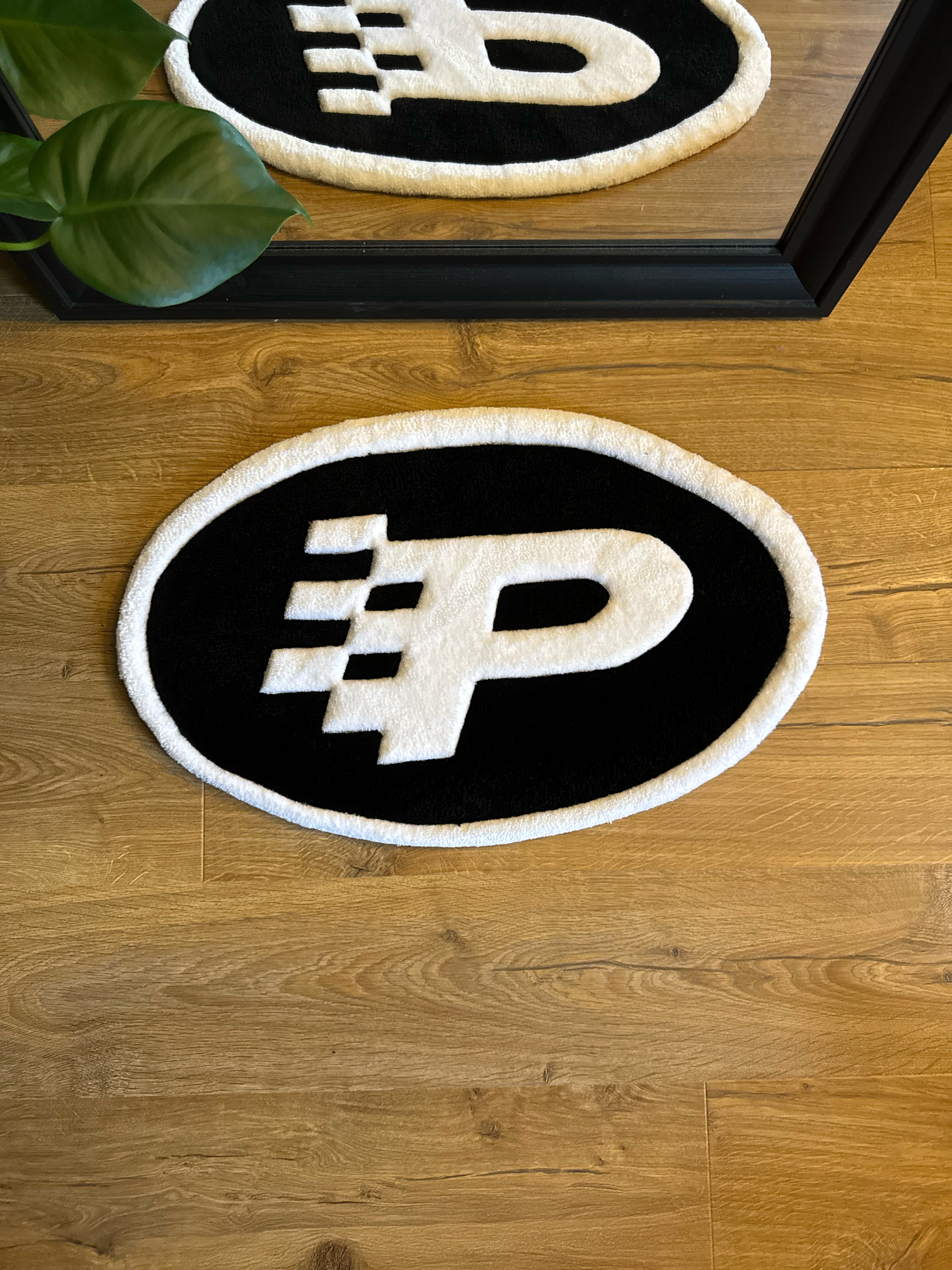 P Logo Rug