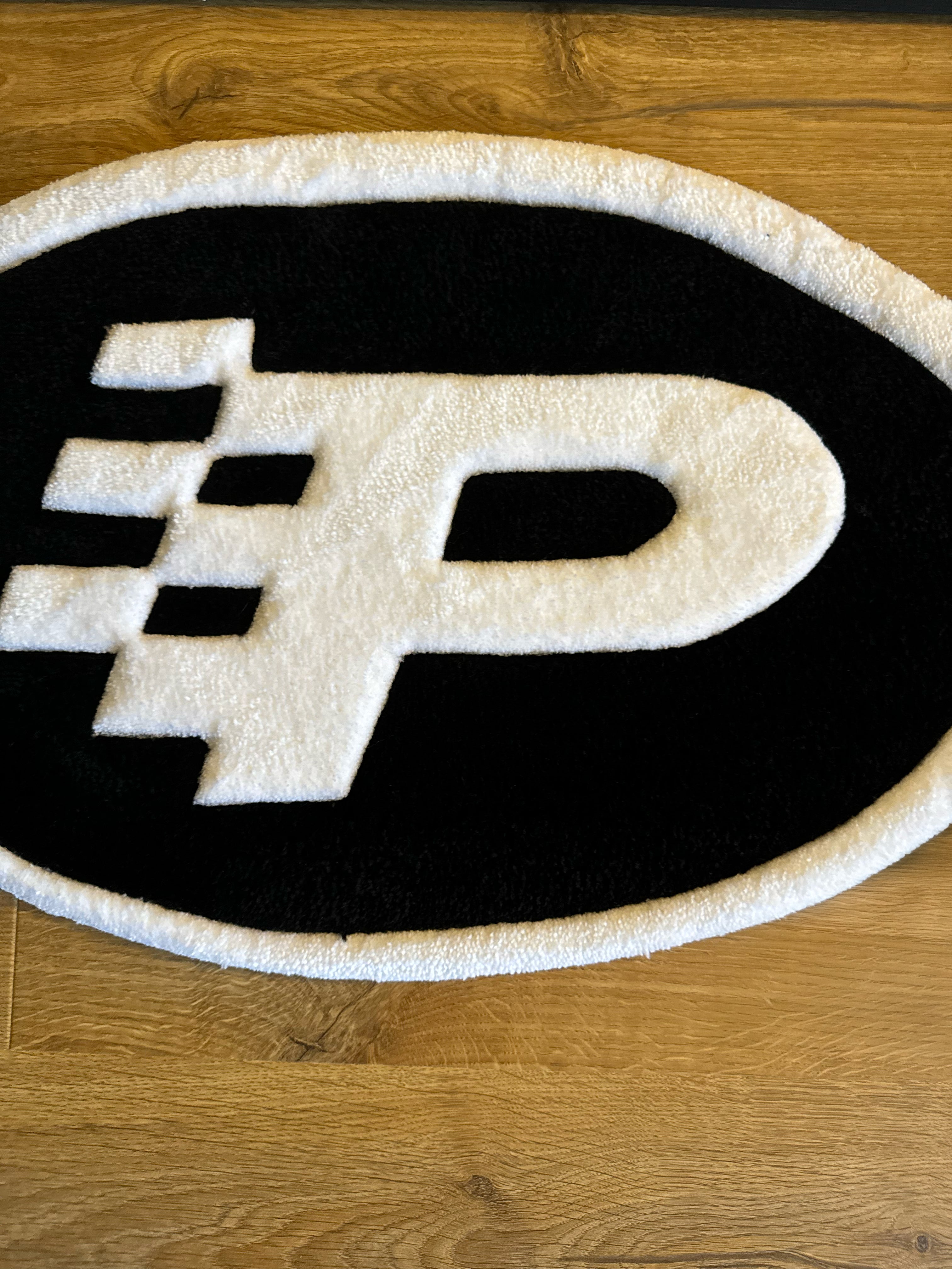 P Logo Rug